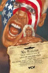 WCW-NWA Мощный американский удар 1990 постер