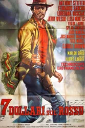 Семь долларов на красном 1966 постер