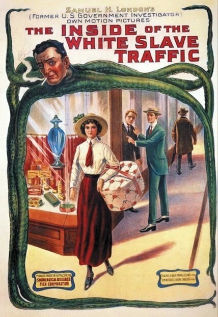 Постер Изнанка торговли белыми рабынями 1913