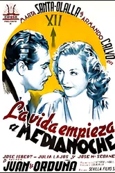 La vida empieza a medianoche постер