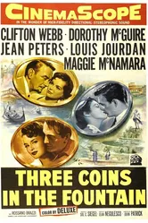 Три монеты в фонтане 1954 постер