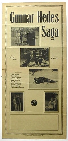 Постер Сага о Гуннаре Хеде 1923