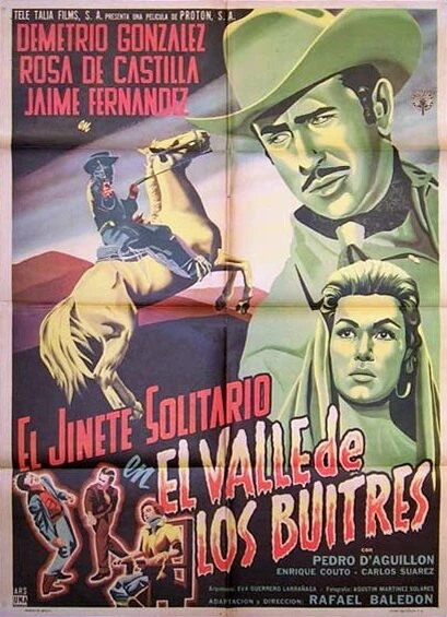 Постер El jinete solitario en el valle de los buitres