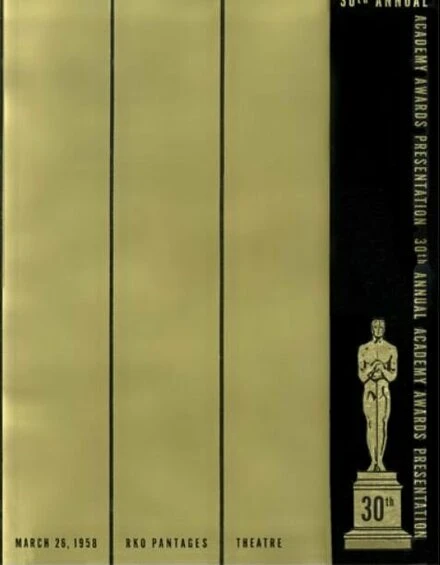 Постер 30-я церемония вручения премии «Оскар» 1958