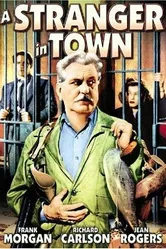 A Stranger in Town 1943 постер