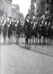 Постер Президент МакКинли с эскортом едет в Капитолий 1901