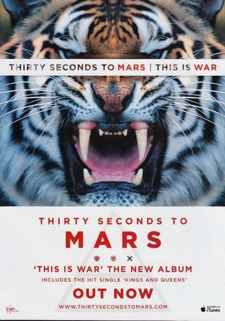 Постер 30 Seconds to Mars: This Is War