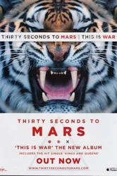 30 Seconds to Mars: This Is War постер