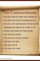 Ten Commandments постер