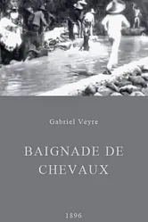 Купание лошадей 1896 постер