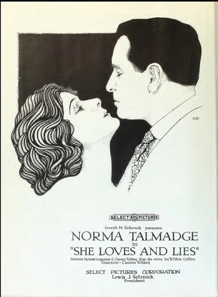 Постер Она любит и лжёт 1920