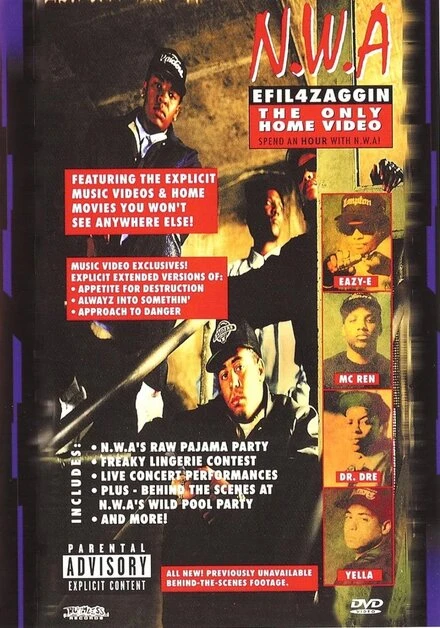 Постер N.W.A.: Efil4zaggin - The Only Home Video
