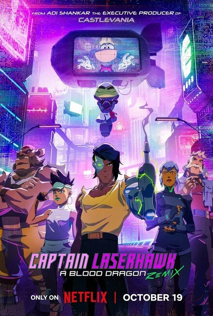 Постер Капитан Лазерхоук: Blood Dragon Remix 2023