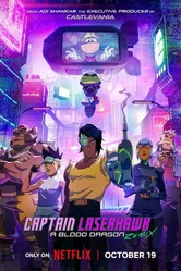 Капитан Лазерхоук: Blood Dragon Remix 2023 постер
