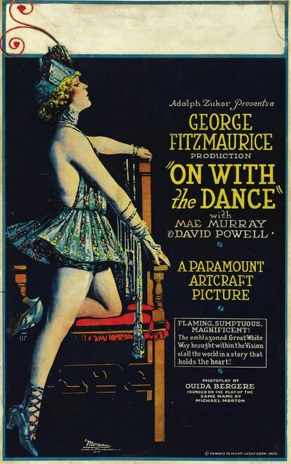 Постер On with the Dance 1920