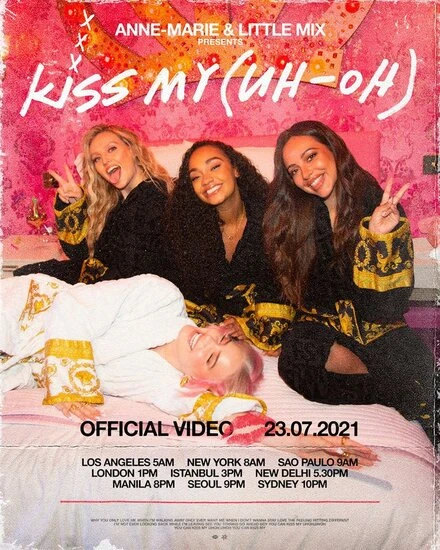 Постер Anne-Marie & Little Mix: Kiss My (Uh Oh)