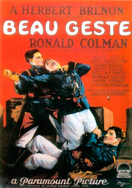 Постер Красавчик Жест 1926