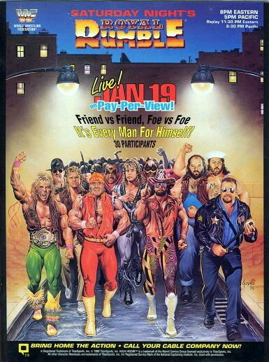 Постер WWF Королевская битва 1991