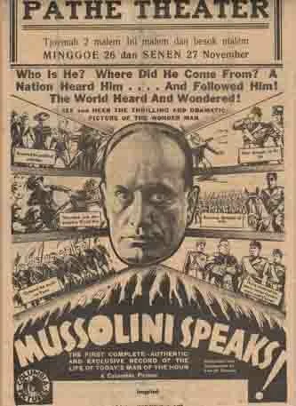 Постер Муссолини говорит! 1933